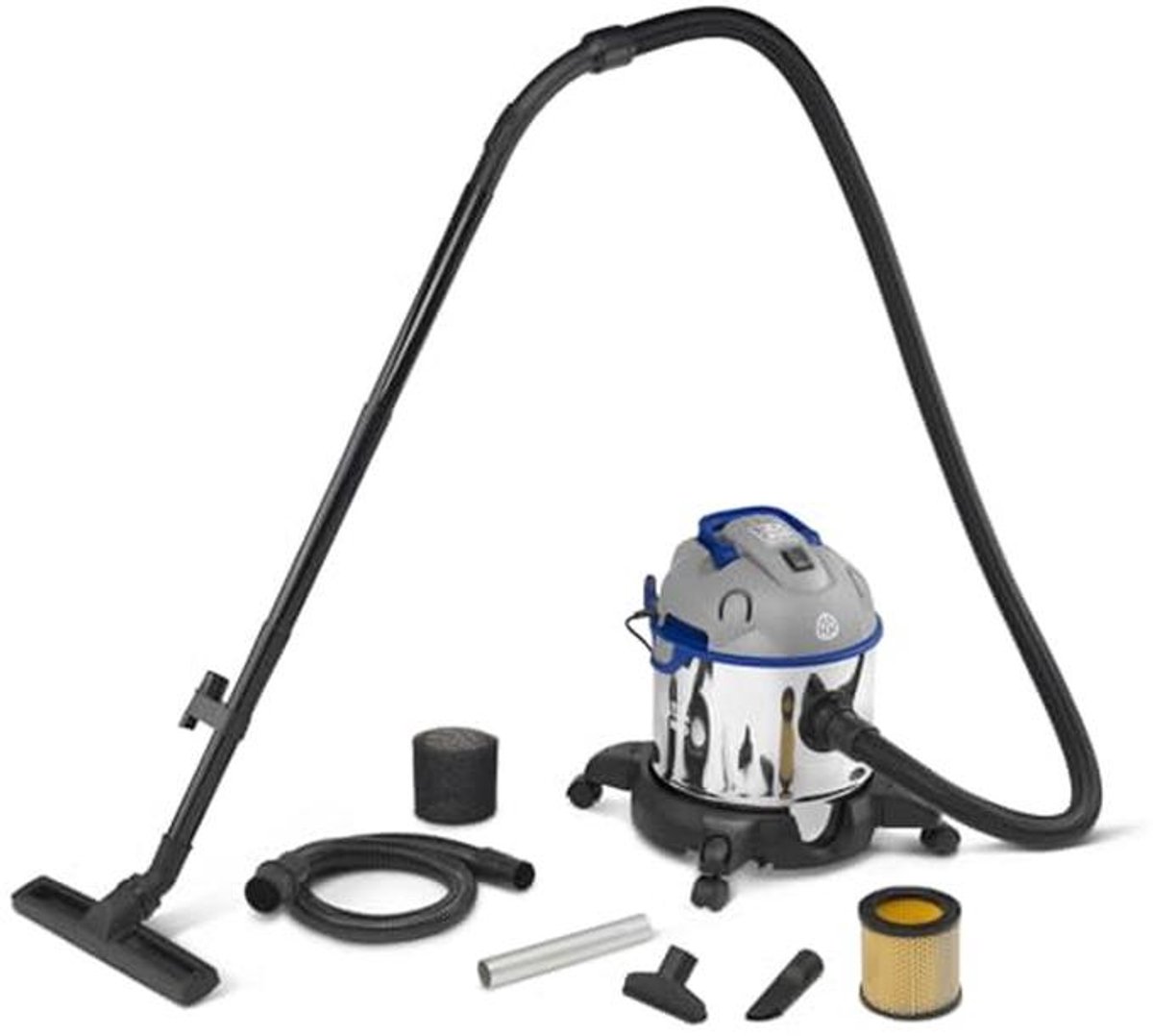 Multifunctionele stofzuiger 4-in-1 - aszuiger, natzuiger en blaasfunctie - 1200 W, 20 liter