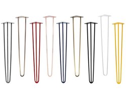 4X Hairpin Leg Tafelpoten | Diverse Kleur- en Hoogteopties | Metalen Tafelpoten voor DIY Meubels | 71cm Hoog