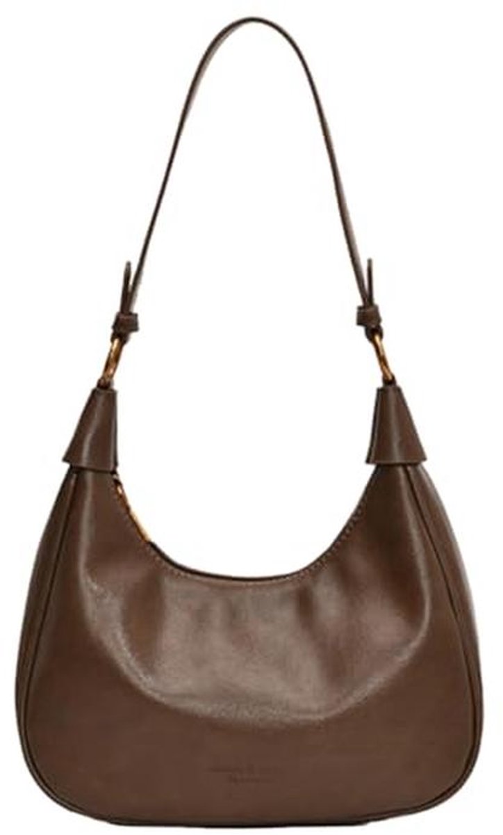 Elegante Kleine Hobo Schoudertas voor Dames - Vintage PU-leer