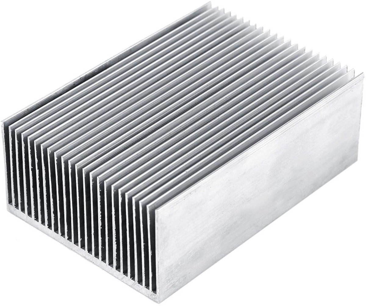 Aluminium Koellichaam - Warmteafvoer - Component Koeling - Geribbeld Ontwerp - 100 x 69 x 36 mm - Aluminiumkleur