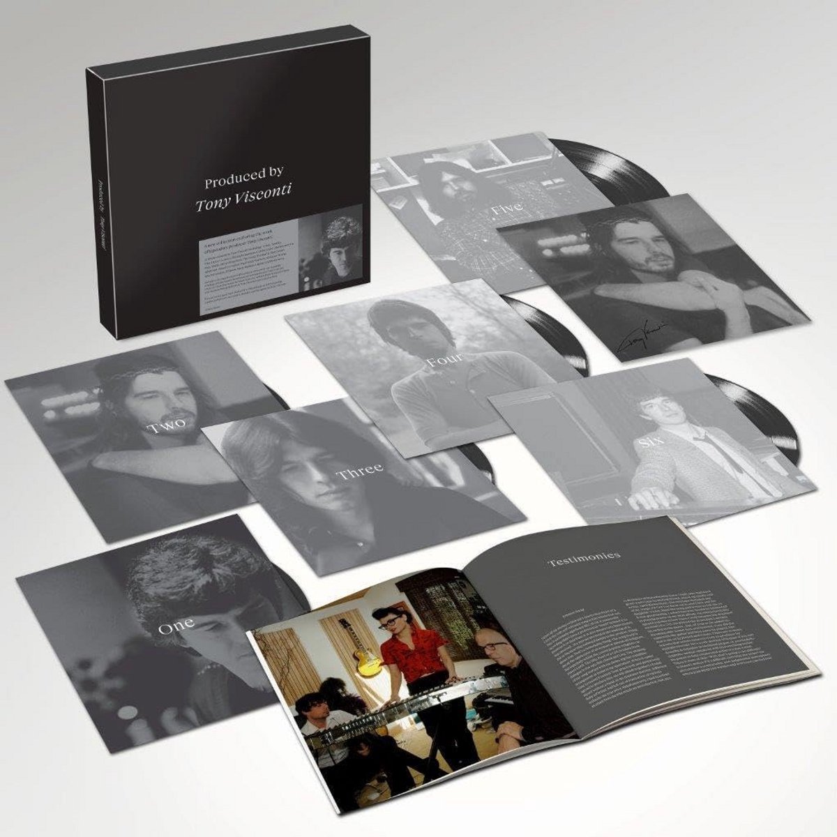 Muziek Boxset 6xLP Vinyl - Gelimiteerde Oplage Gesigneerd - Geproduceerd door Tony Visconti