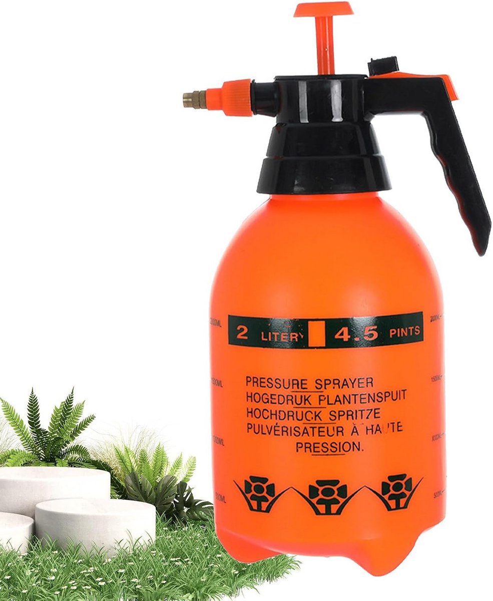 Druksproeier Plantenvernevelaar 2L Handbediende Tuinsproeier voor Binnen en Buiten