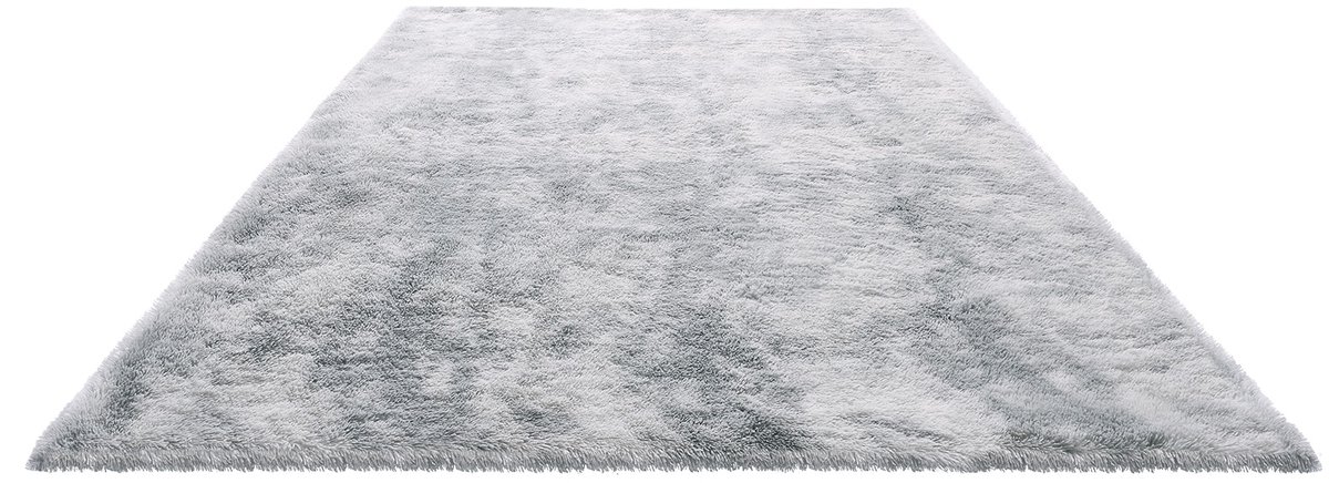 VEVOR Hoogpolig Vloerkleed 2743x1829 mm, Pluche Woonkamer Vloerkleed met Drielaags Materiaal, Vloerkleed voor Woonkamer, Slaapkamer, Serre, Pluisvrij en Zacht, Antislip, Grijs Gemengd