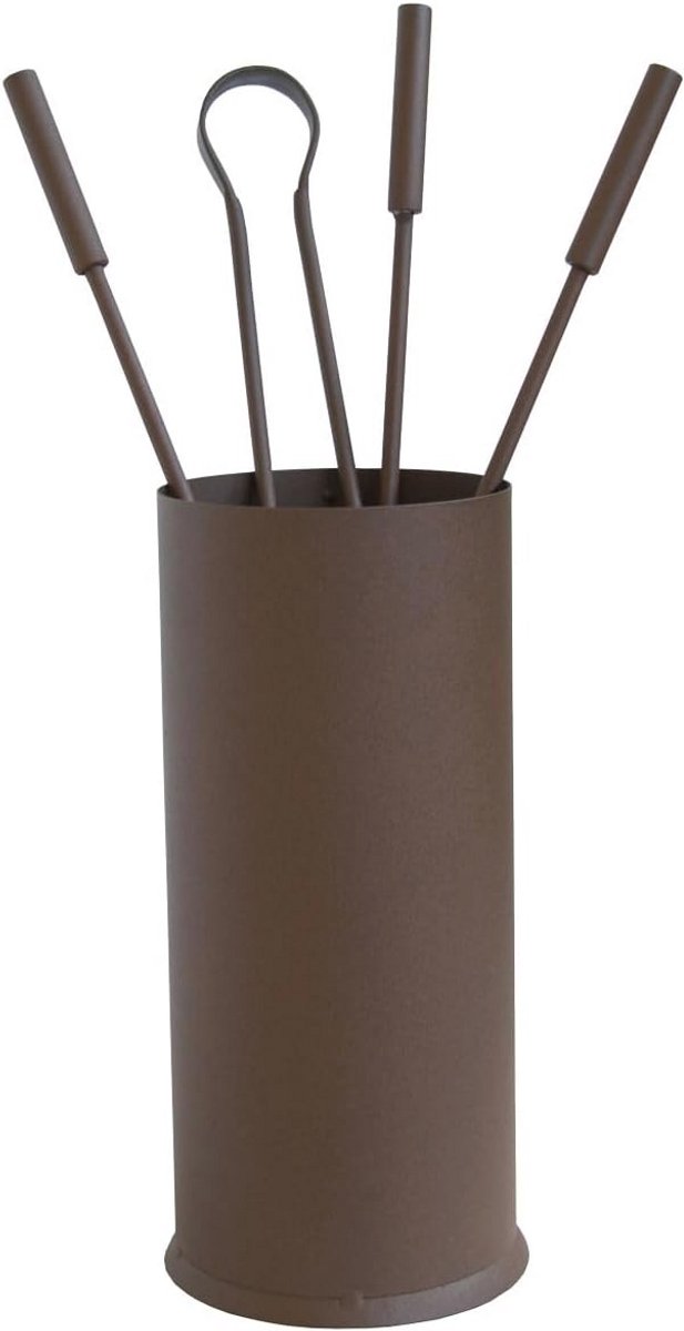 Modern Accessoireset voor Open Haard met Smeedijzeren Onderhoudsaccessoires