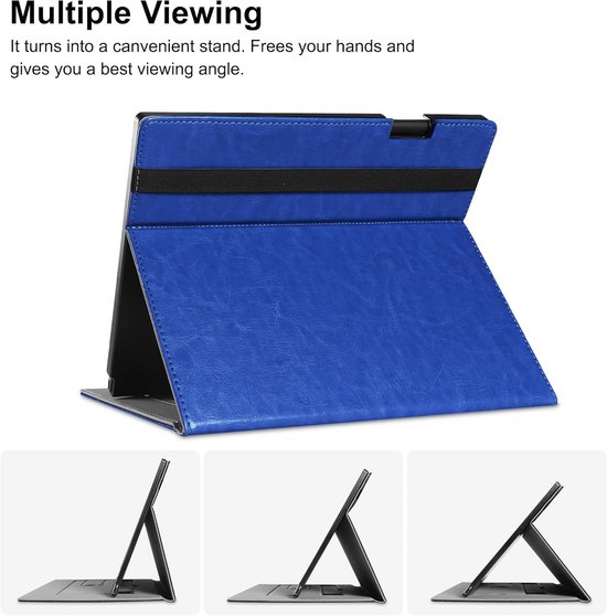 Beschermhoes voor 10.3 Inch E-reader Tablet - Inclusief Opvouwbare Standaard en Pennenhouder — afbeelding 4