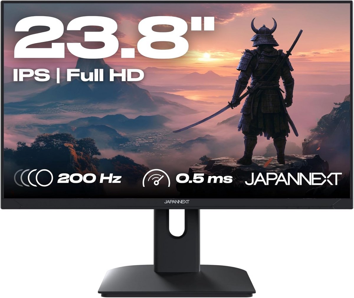 23.8 Inch 200Hz Gaming Monitor Full HD IPS 0.5ms met G-Sync/FreeSync, Hoogteverstelling