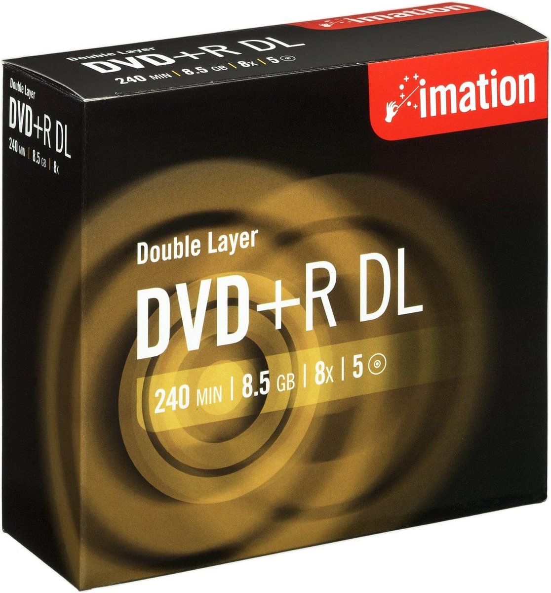 DVD+R DL Schijf 8,5 GB - 5 Stuks met 2,4X Schrijfsnelheid