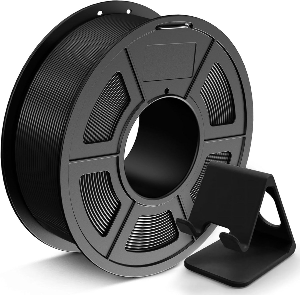 PLA Filament 1.75mm voor 3D Printers - Neat Wrapped, nauwkeurigheid +/- 0.03mm, 1.1KG Spoel - Zwart