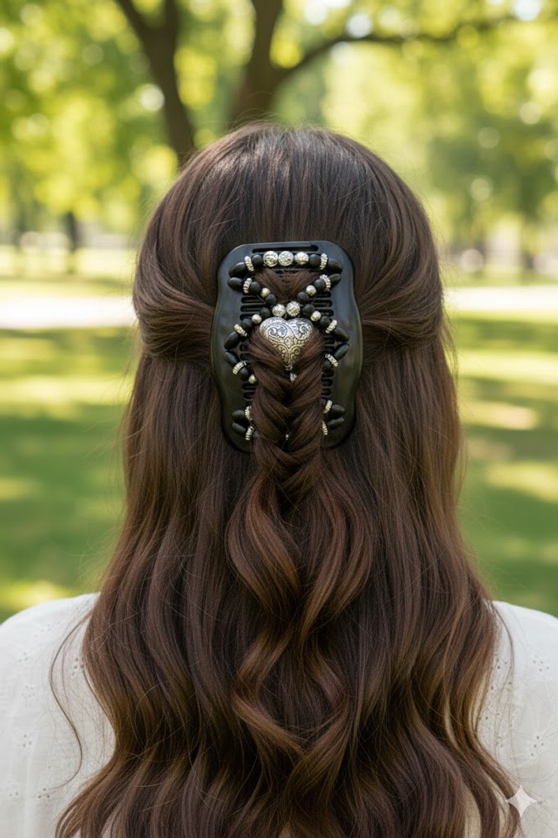 Haarkammen - dubbel - met kralen - haarclip - dubbele kam - kralen - haarclips dames - insteekkam
