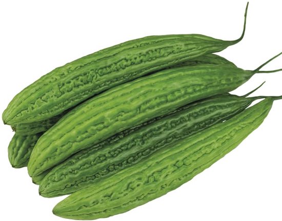 Verse Chinese Bittergourd 1 kg | Chinese Bitter Meloen | Aziatische Groente voor Wok, Soep & Roerbak Vegan | Met Kajal Sticker