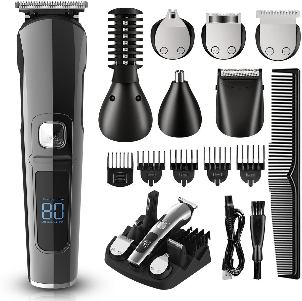 Haartrimmers, elektrische scheerapparaten, neushaartrimmers, lichaamshaartrimmers, baardtrimmers