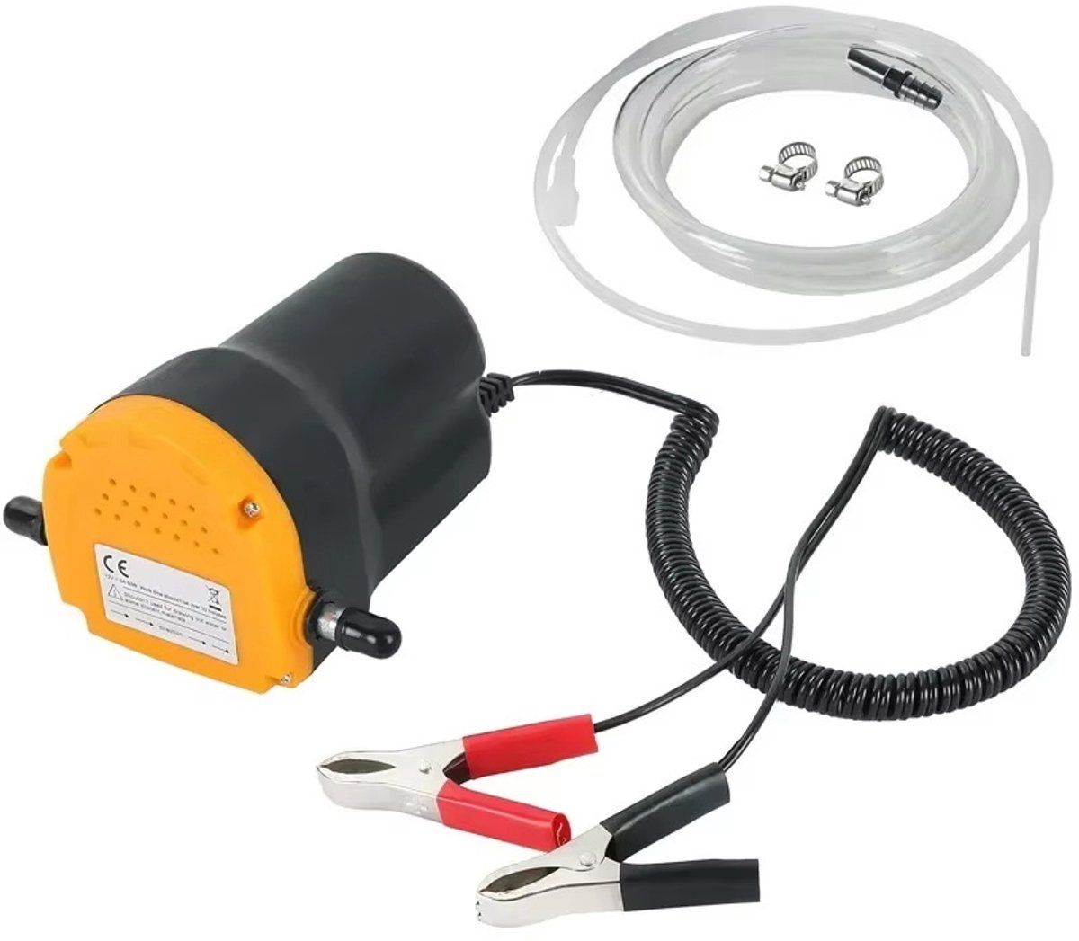 Elektrische Oliepomp 12V - Olie Overdracht Pomp - Olie Extractor - oliepomp voor het opvangen van brandstof - Draagbare Brandstofpomp - Koperen Motor - 1 Liter Per Minuut - Sinterklaas cadeau auto