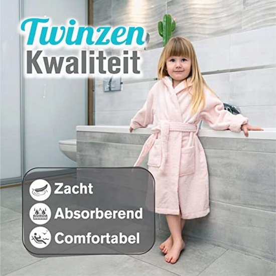 Badjas Eenhoorn Kinderen - Zacht en Donzig - 100% Katoen OEKO-TEX® Gecertificeerd — afbeelding 4