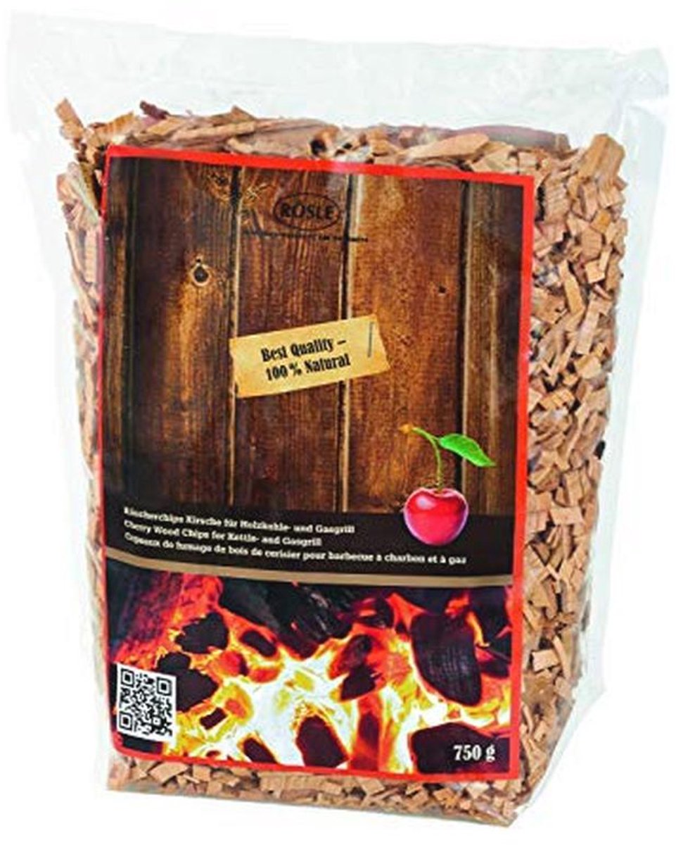 Houten Rookchips Kersen 750 g - Ideaal voor Barbecue en Rookoven