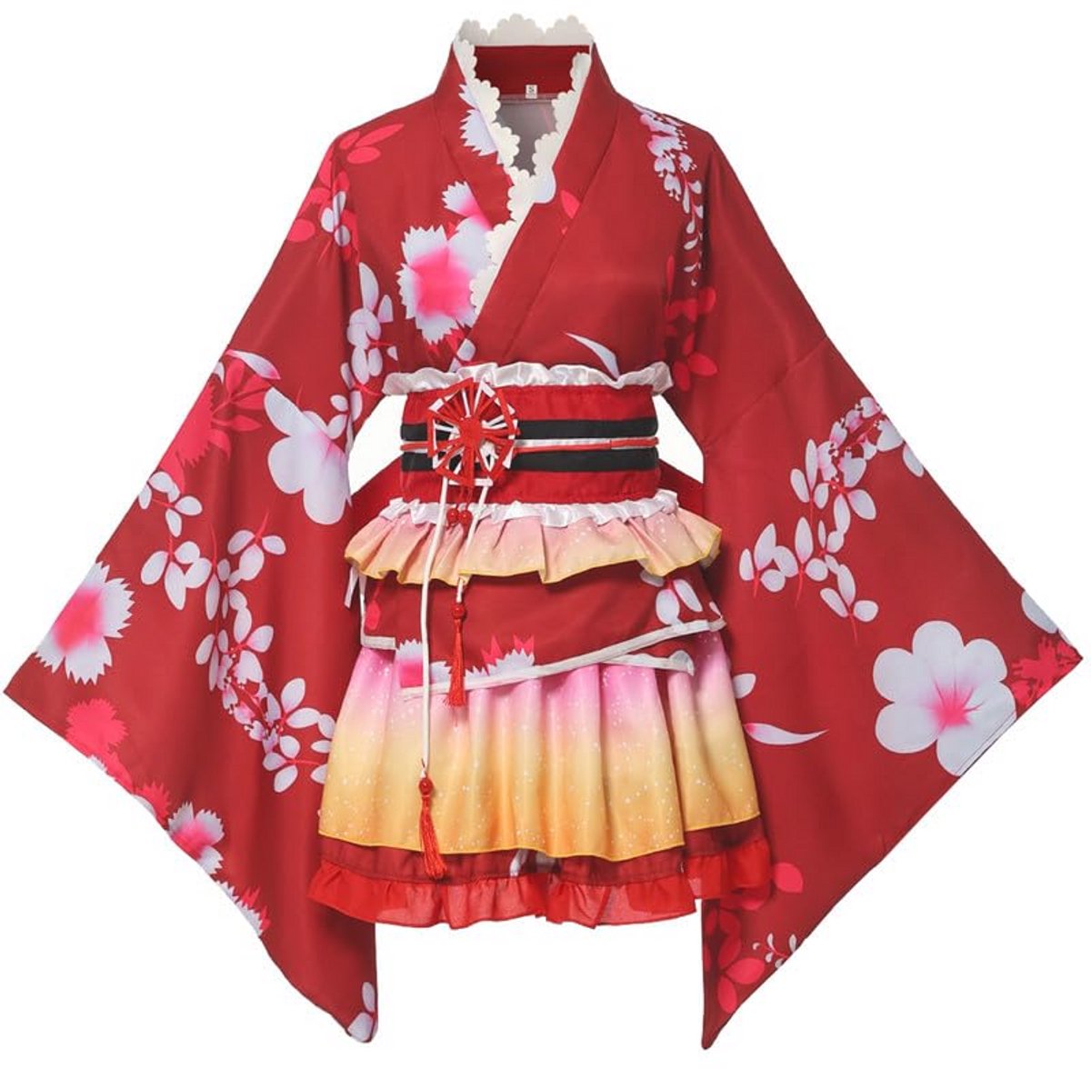Kimono meisjes cosplay set - Japanse traditionele kleding voor feesten
