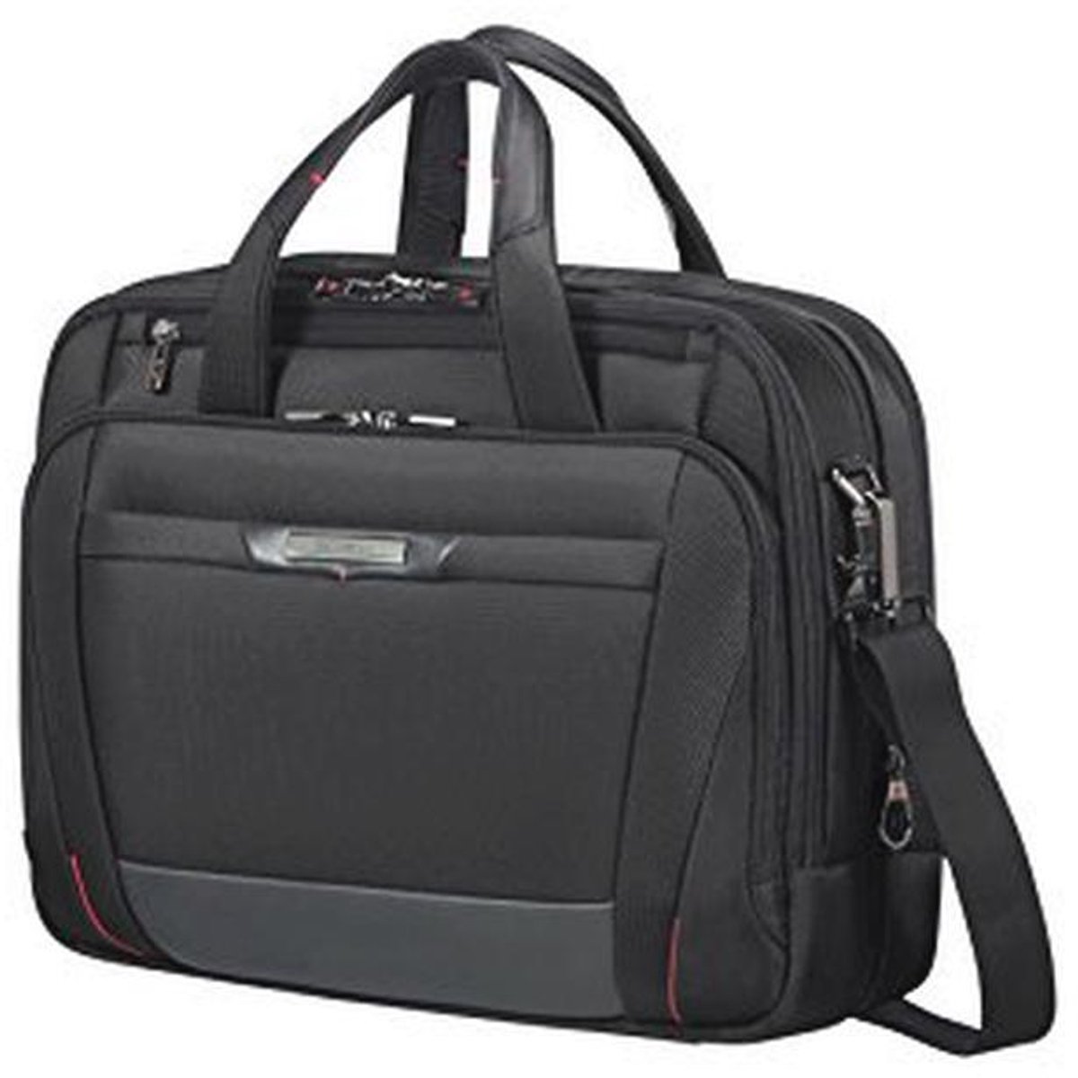 Uitbreidbare laptoptas voor 15,6 inch laptops met meerdere vakken