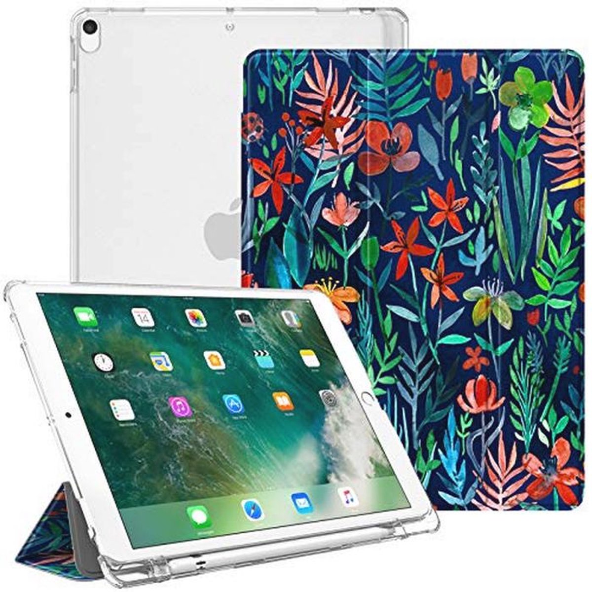 Slimme Ultra-Dunne Beschermcase met Potloodhouder voor iPad Air 10.5" en iPad Pro 10.5"