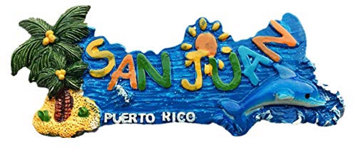 3D Koelkast Magneet San Juan Puerto Rico Souvenir