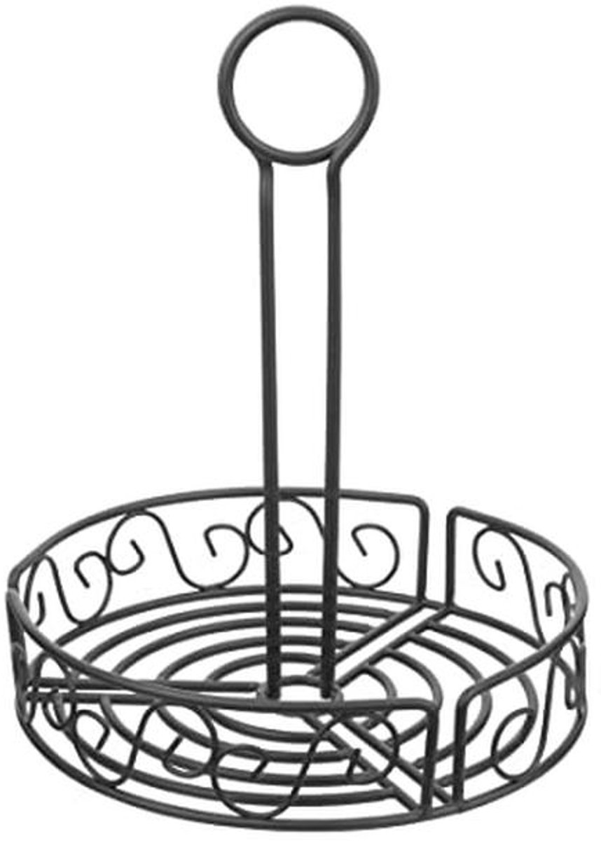 Draad Kruidenhouder Zwart 235x195mm Caddy Rack