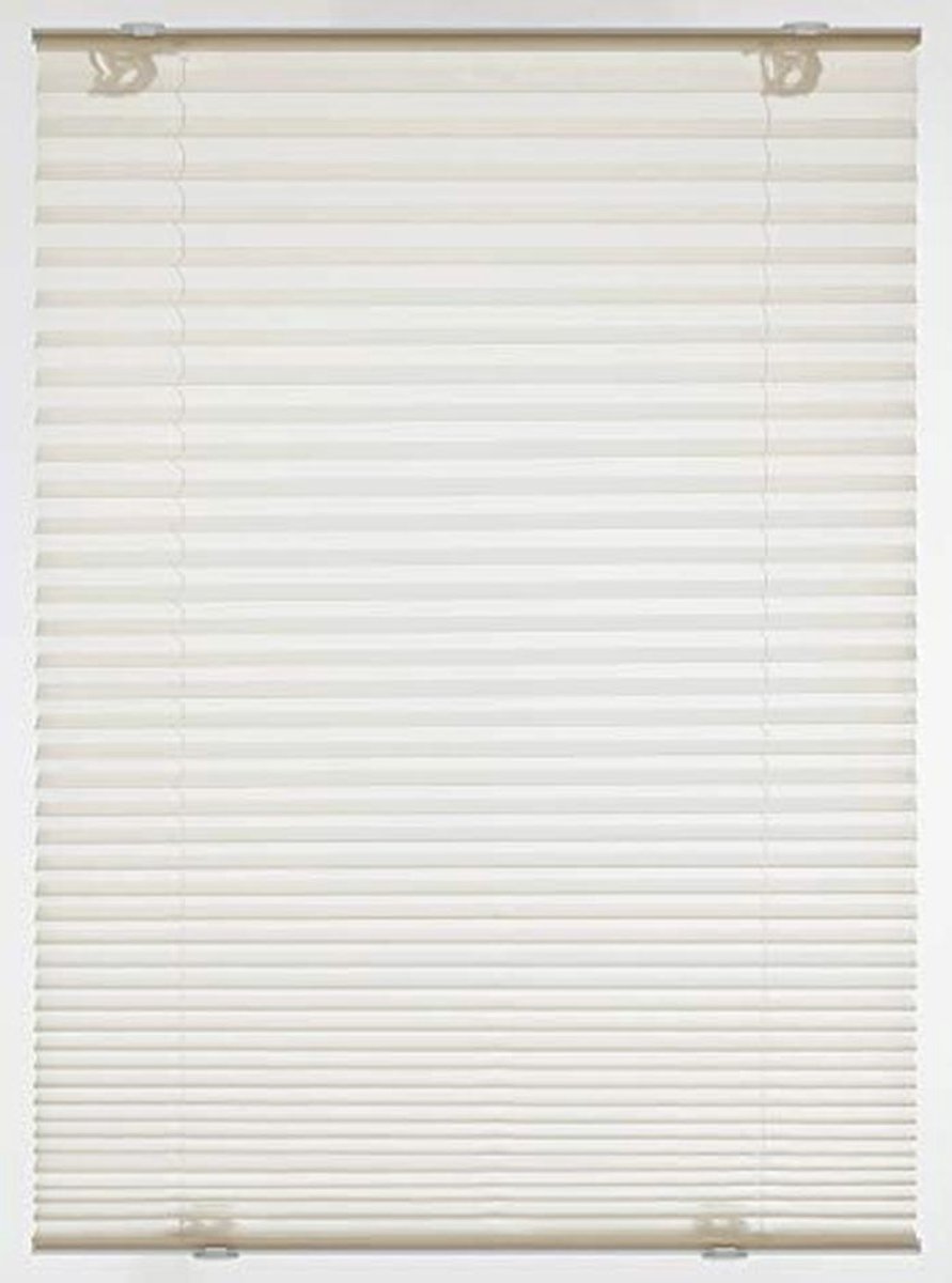Plissé Gordijn met Zuignappen 70 x 130 cm Crema - Vouwgordijn