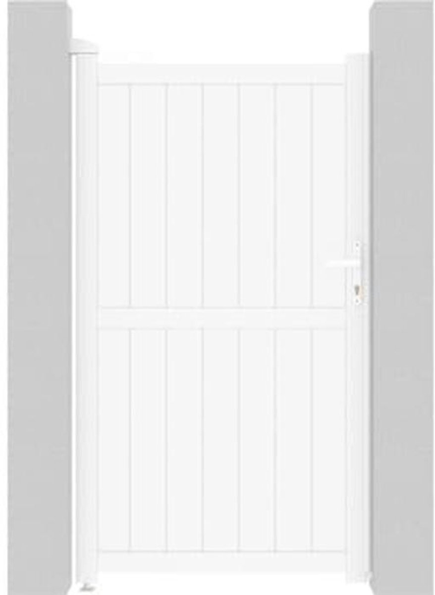 Aluminium Tuinpoort Wit 101,2 x 180,9 cm