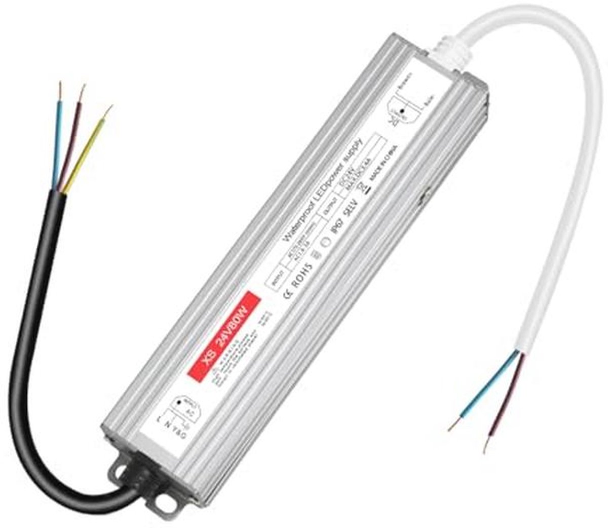 Mini 24V LED transformator voor buiten - 80W waterdichte LED-driver