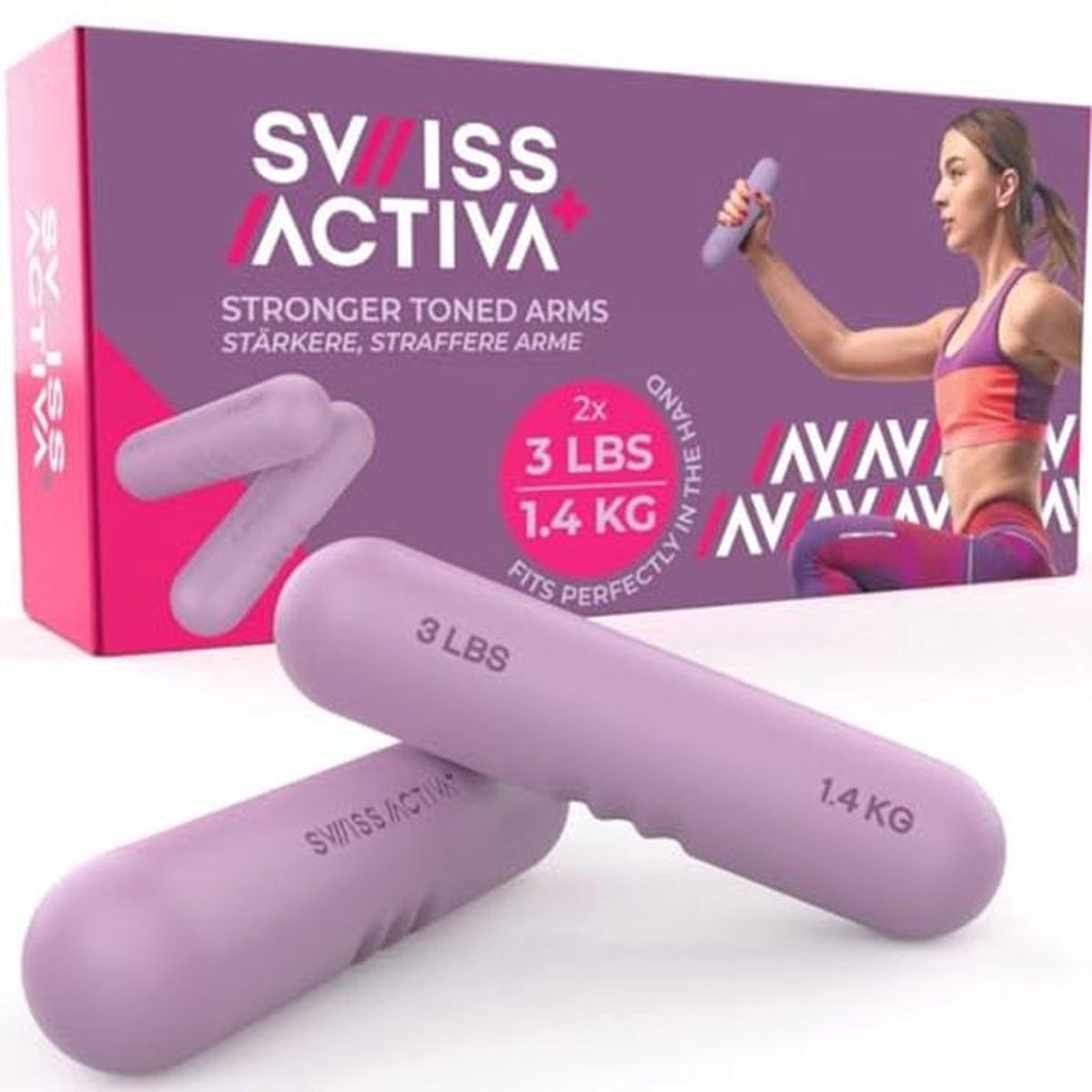 Verstelbare Dumbbell Set van 2 - 1.4kg Halters voor Thuis Gym