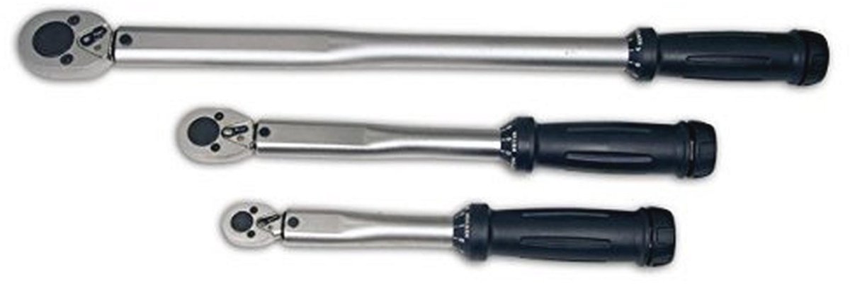 Automatische Drehmomentsleutel 1/2", 1/4" en 3/8" met Ratel