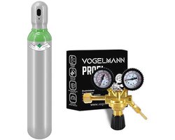 Argon/CO2 Fles 8L met Profi Regelaar voor Lassen
