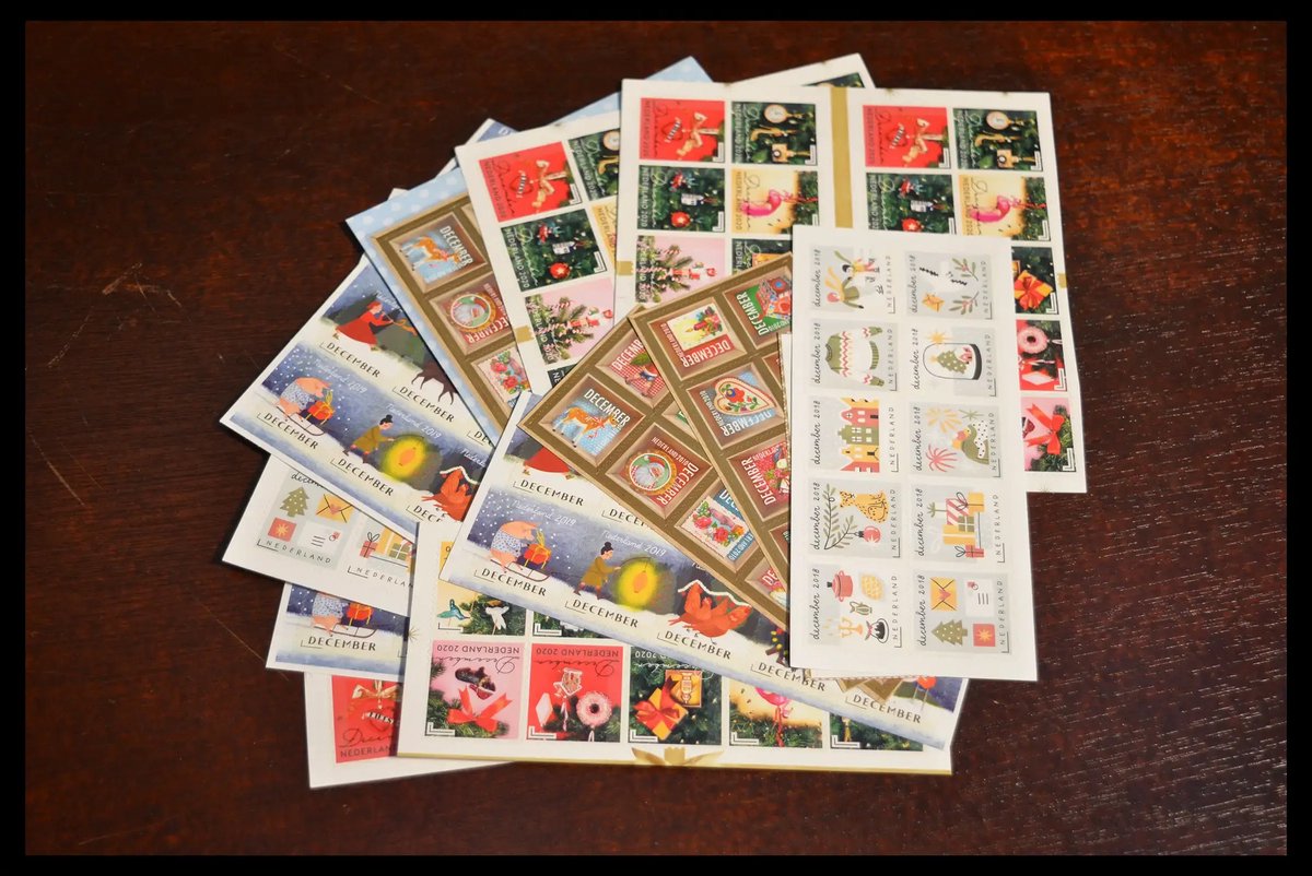Decemberzegels - PostNL - 100 stuks - gereduceerd tarief - Smits Philately - Postzegels