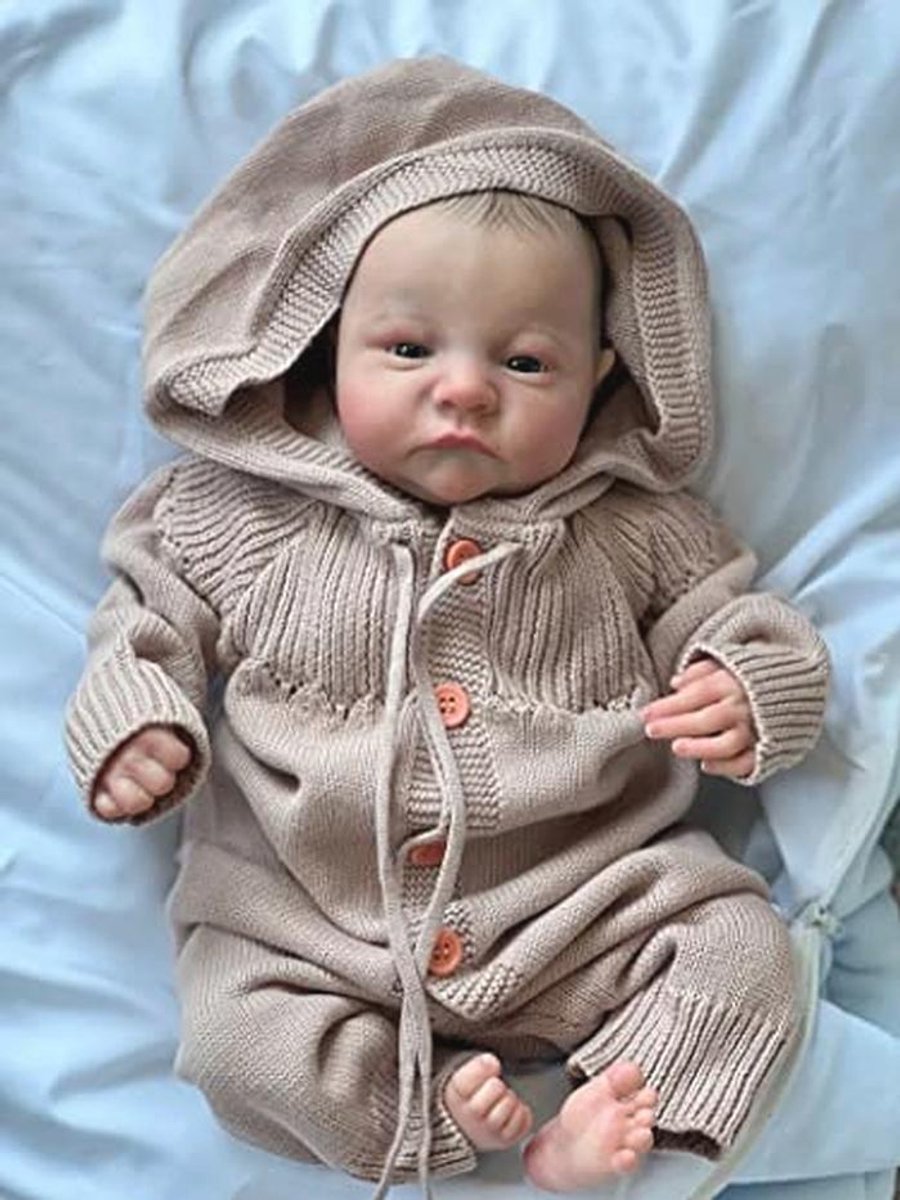 Levensechte reborn babypop met knuffellichaam - realistische pasgeborene en accessoires