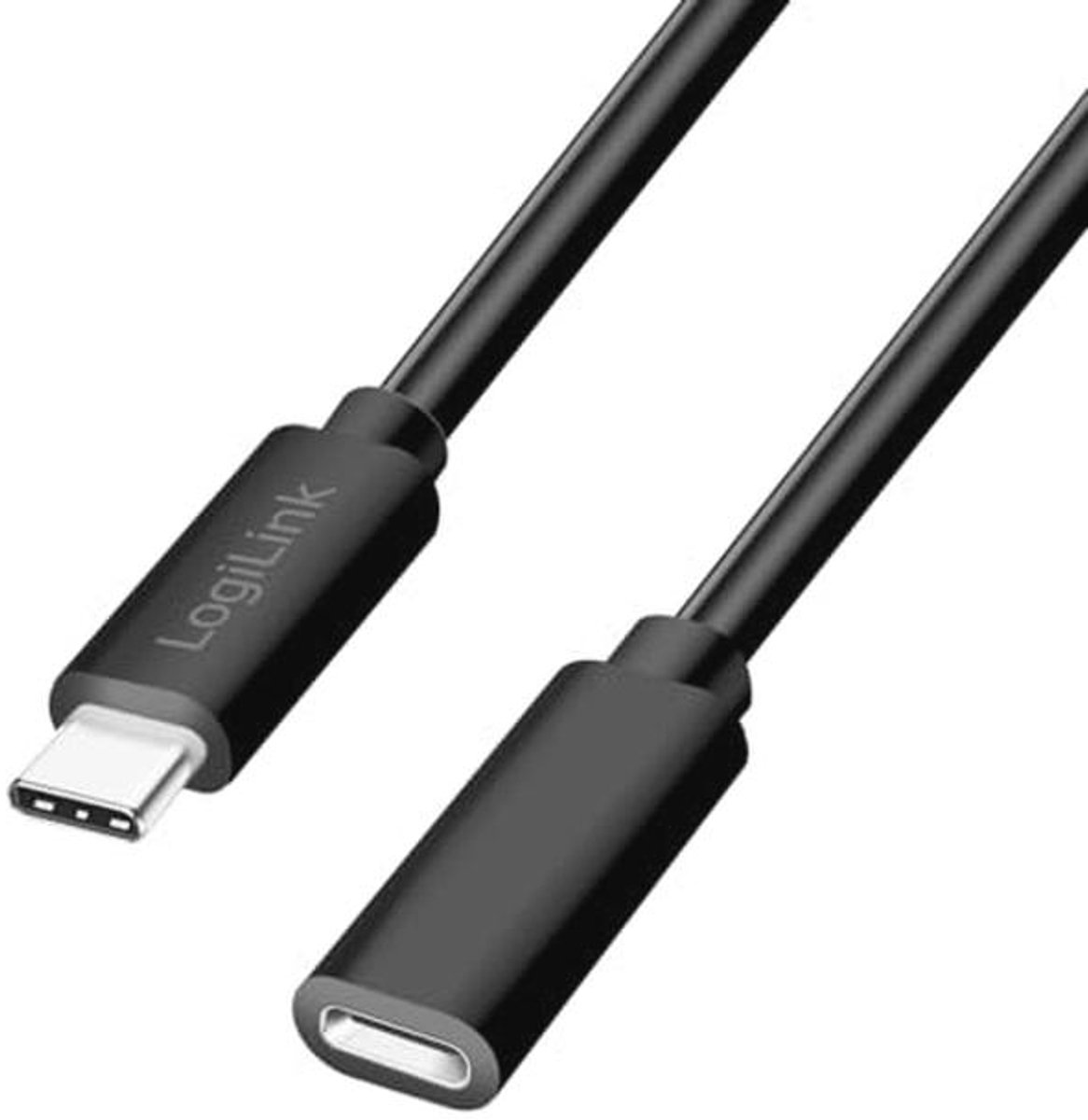 USB 2.0 Type-C Verlengkabel met PD Ondersteuning - 2m Zwart