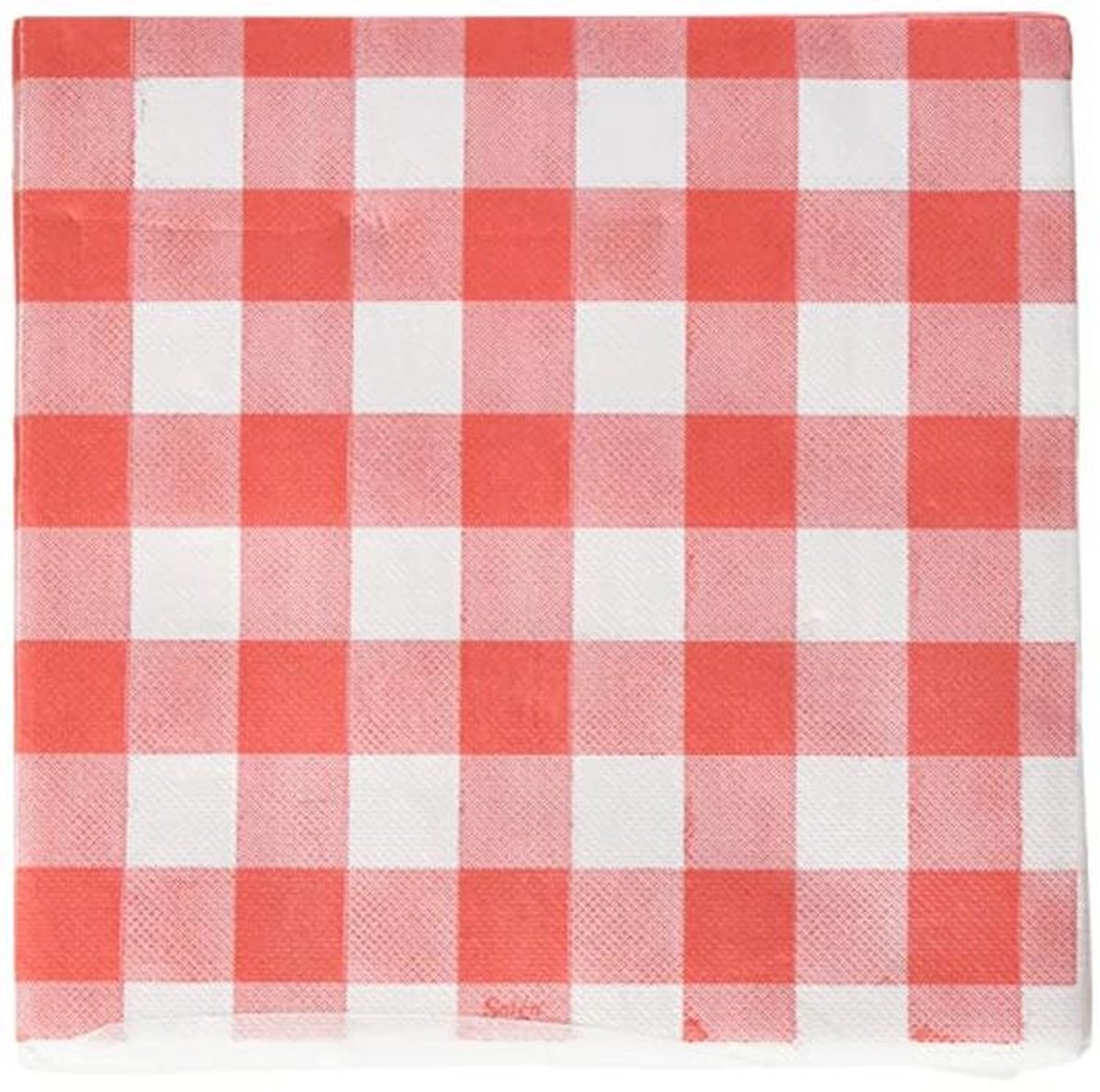 Papieren Servetten 40 x 40 cm, 2-laags, Rood, 50 Stuks voor Tafeldecoratie