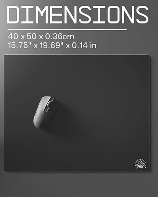 Grote Gaming Muismat van Glas - 400 x 500 mm - Zwart - Verbeterde Precisie en Snelheid — afbeelding 5