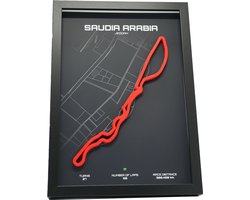 Jeddah Saoedi-Arabië 3D F1 circuit schilderij