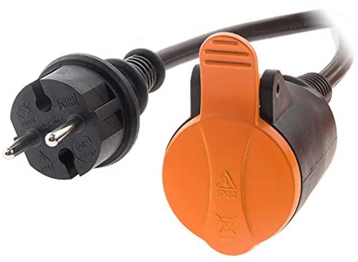 Verlengkabel 25 m IP44 2x1,5 mm² voor Buitengebruik