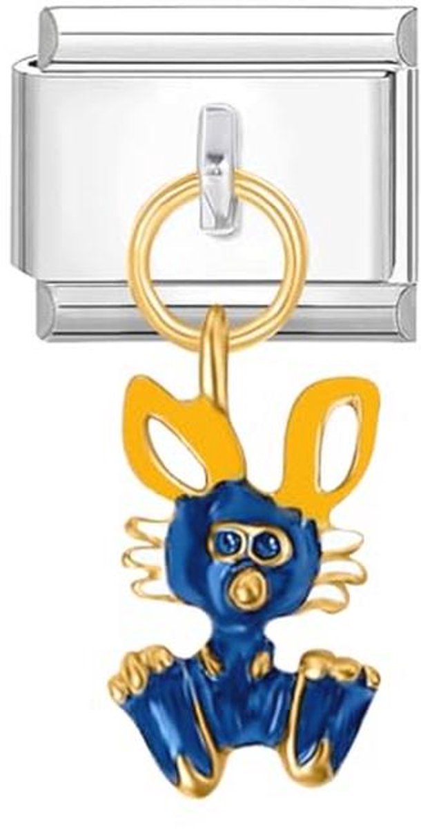 9mm Italiaanse Schakel Bedel Module Roestvrij Staal Konijn voor Charms Armbanden