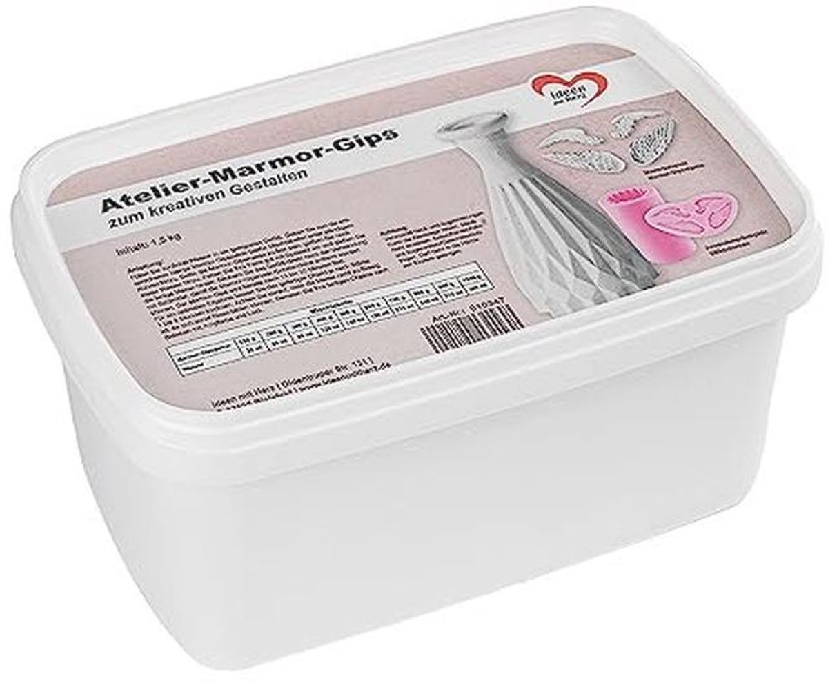 Creatief marmeren gips 1,5 kg voor DIY en woondecoratie