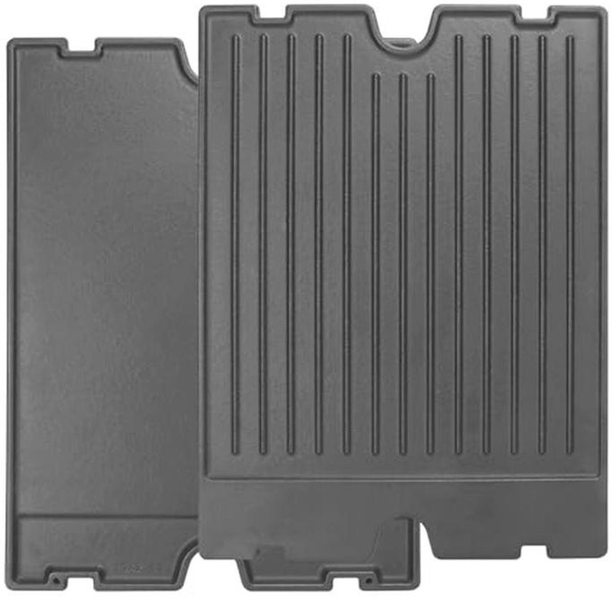 Omkeerbare 2-in-1 gietijzeren bakplaat 17 5 x 12 5 voor grills