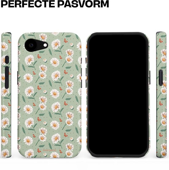 Étui Casetastic pour Apple iPhone 16e Magsafe - Élégant étui de protection Duo couche - Ailes et marguerites