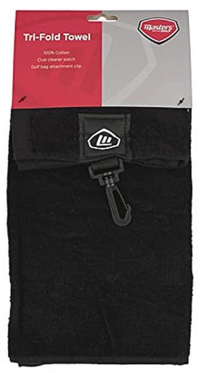 Fitness Masters Tri-Fold Handdoek voor Unisex Sporters - Zwart — afbeelding 4