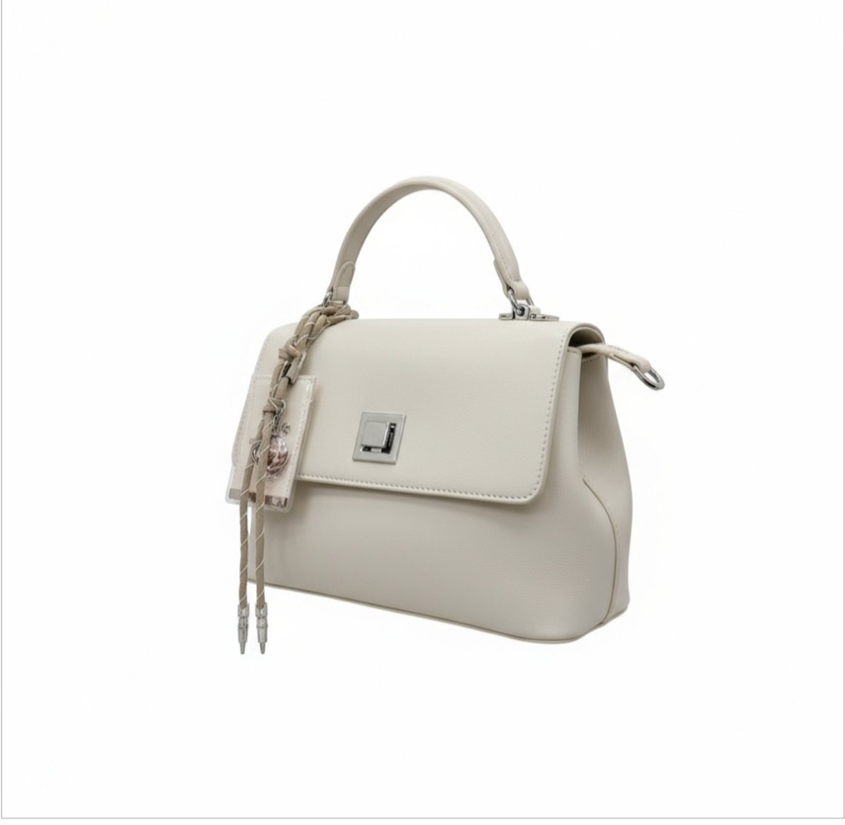 TK-S Schoudertas, Handtas, Crossbody, lederlook - wit-crème