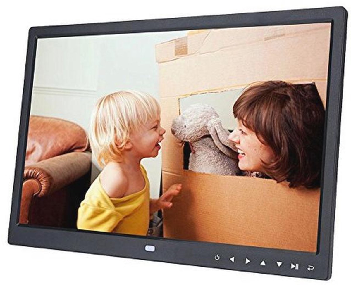 15 inch digitale fotolijst met touchscreen en multifunctionele functies