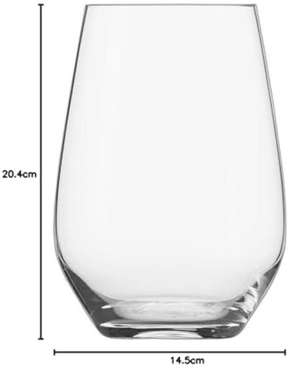 Universeel Stemless Wijnglas Set van 6 - Modern en Duurzaam
