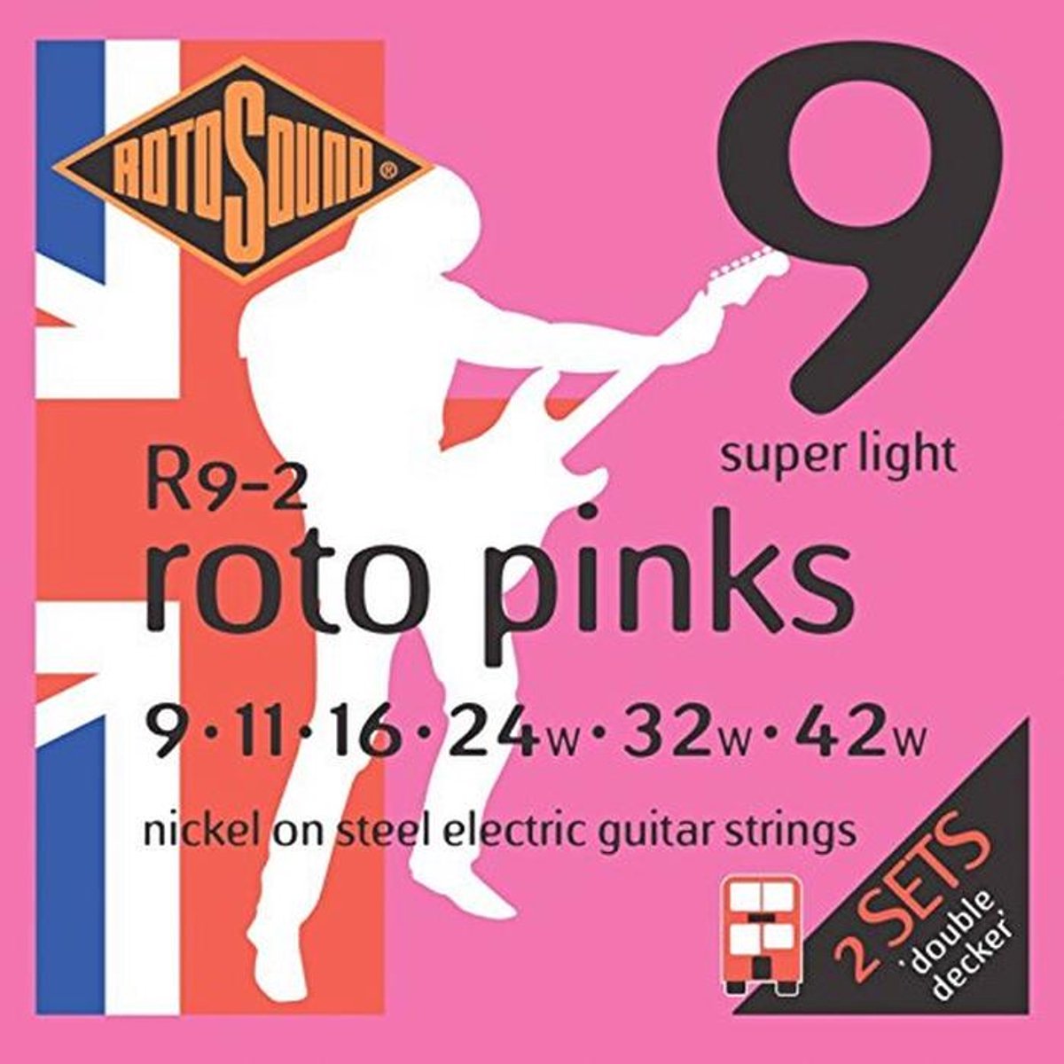 Elektrische Gitaar Snaren Twin Pack 9-42 - Helder Geluid & Lange Levensduur