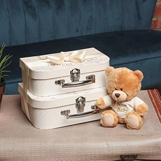 Neutrale Babygeschenkset met Babyproducten in Crèmekleurige Dozen van Merkloos — afbeelding 5