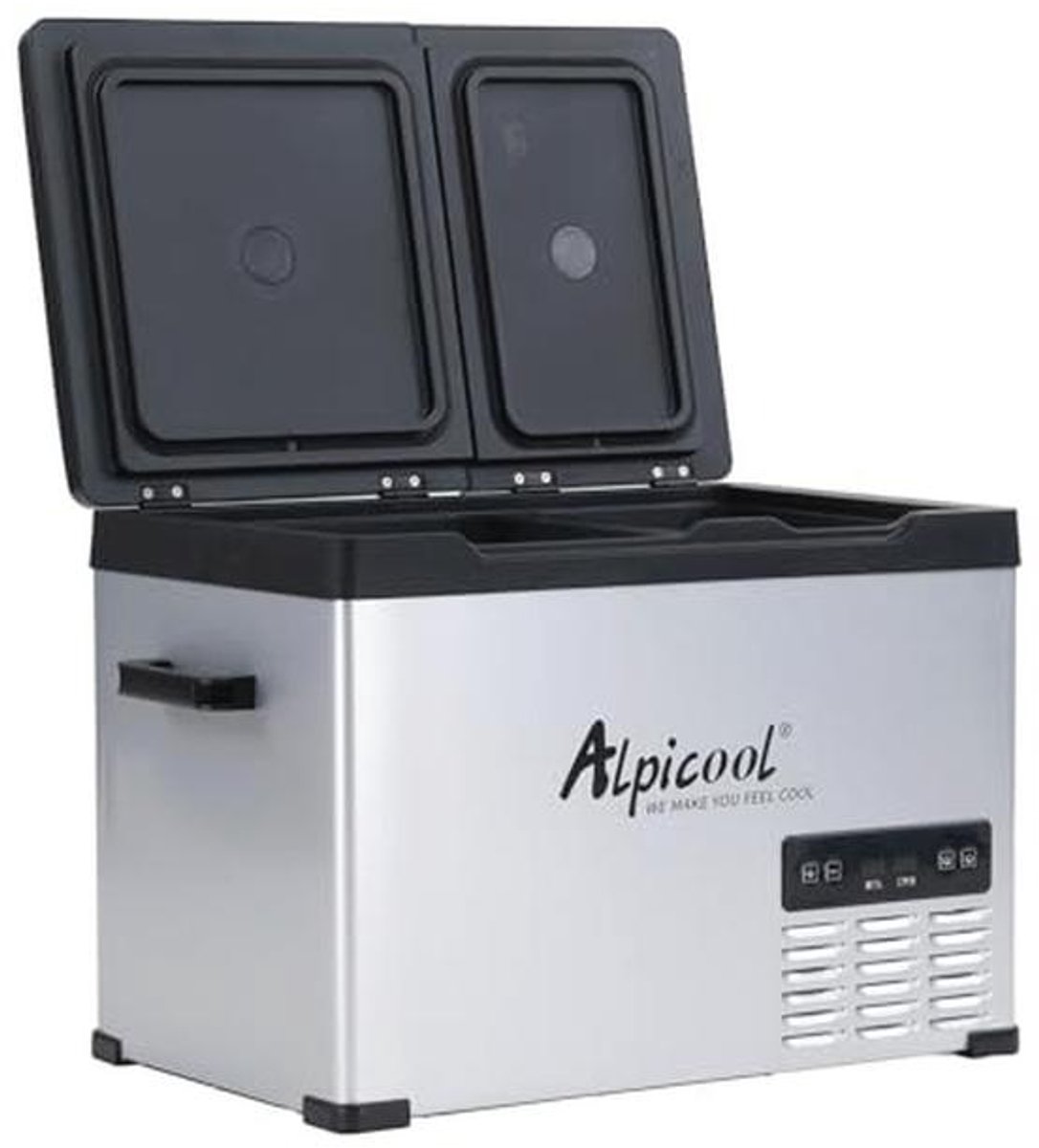 40L Elektrische Compressor Koelbox - Mini Koelkast voor Auto, Vrachtwagen en Thuis, Dubbele Temperatuurregeling