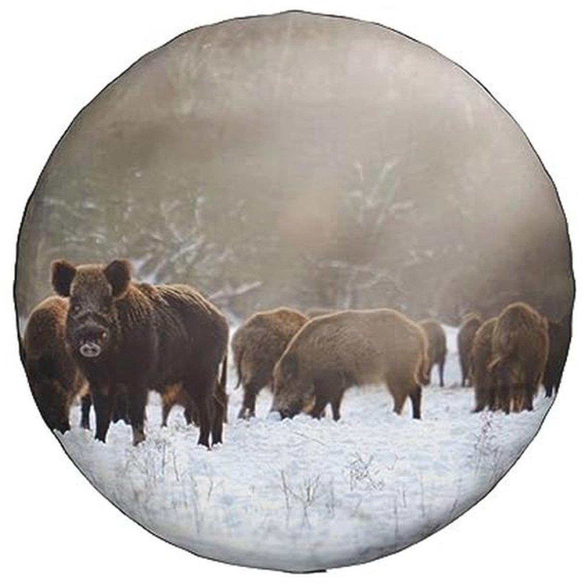 Waterdichte Reservebandenhoes met Wild Zwijnen Design voor 15 Inch Banden