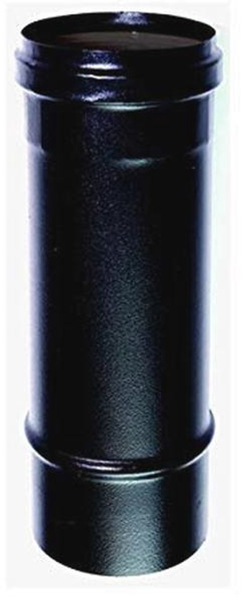 Zwart geëmailleerde stalen buis voor pelletkachel of houtkachel - 1m, 80mm