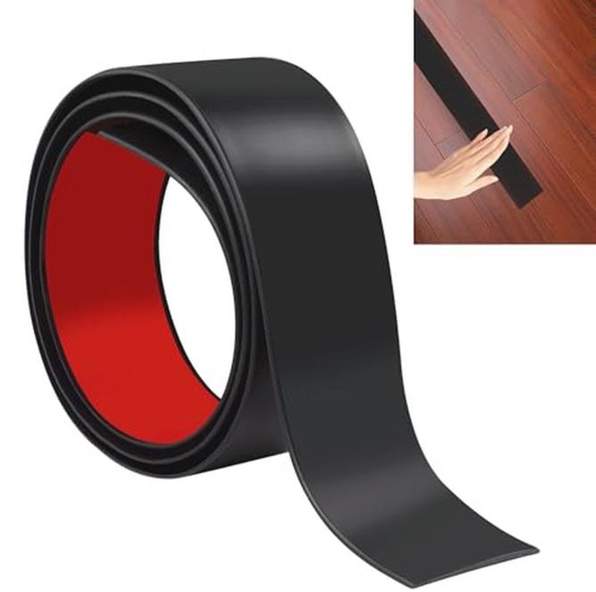 Laminaatvloer Drempelstrip 100cm - Zelfklevende Vinyl Overgangsrand voor Tapijt en Tegels